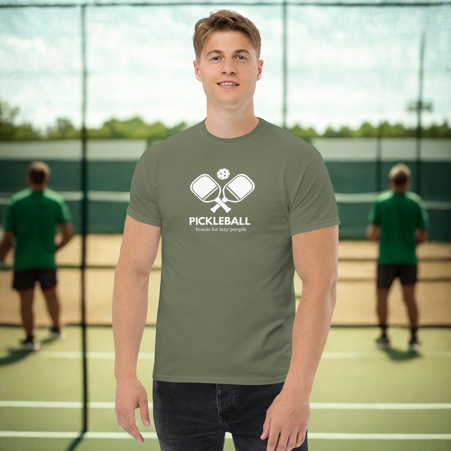 Funny Pickleball Tee - 'Tennis for Lazy People' 


