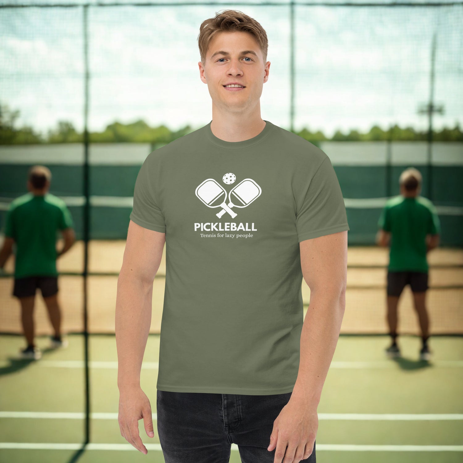 Funny Pickleball Tee - 'Tennis for Lazy People' 


