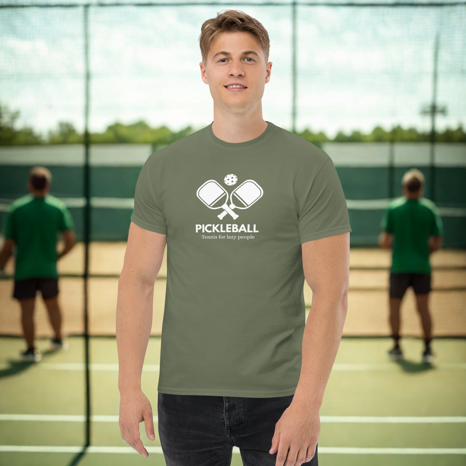 Funny Pickleball Tee - 'Tennis for Lazy People' 


