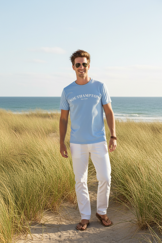 Southampton NY Short Sleeve T-Shirt – Soft Vintage Tri-Blend Tee